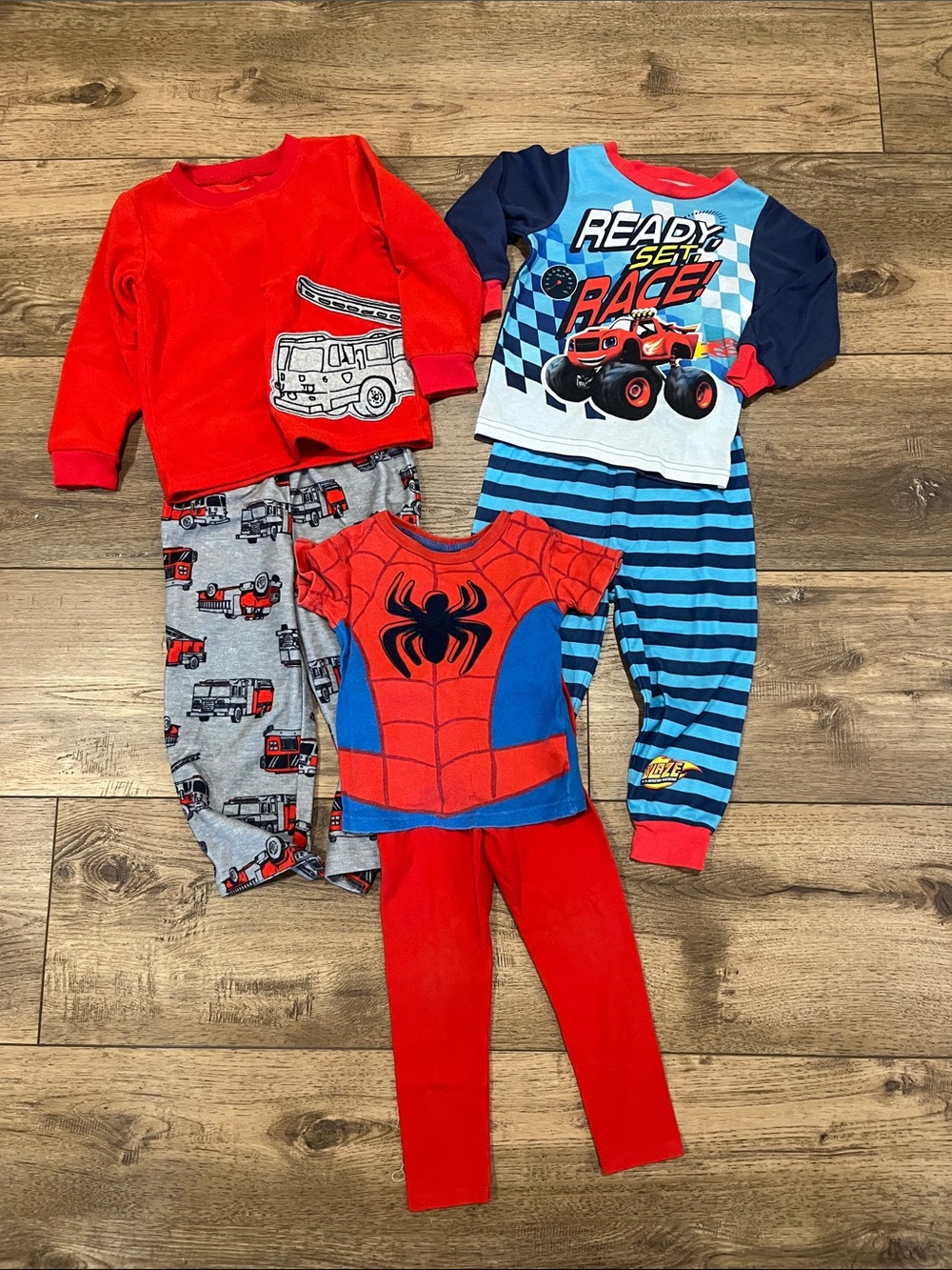 Carter's Kids Pajama Sets - Red, Blue, Gray